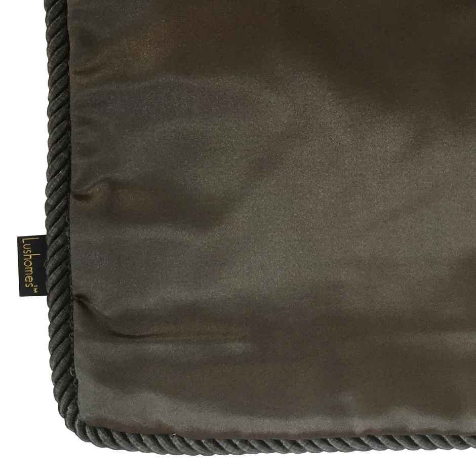 Lushomes Silk Cushion Covers - Grey | 16 x 16 inch | Boho Style