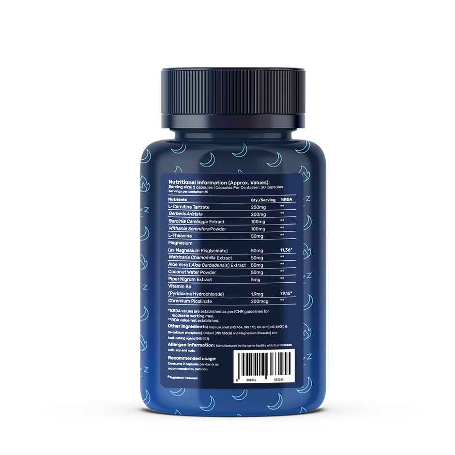 Whats Up Wellness Night Burner Capsules | Weight Loss Fat Burner