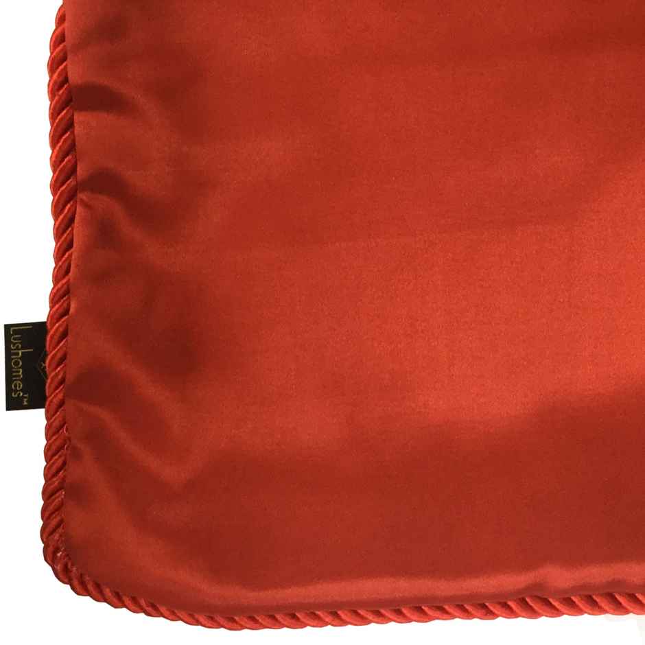 Lushomes Silk Cushion Covers - Red | Boho Style | 16 x 16 inch