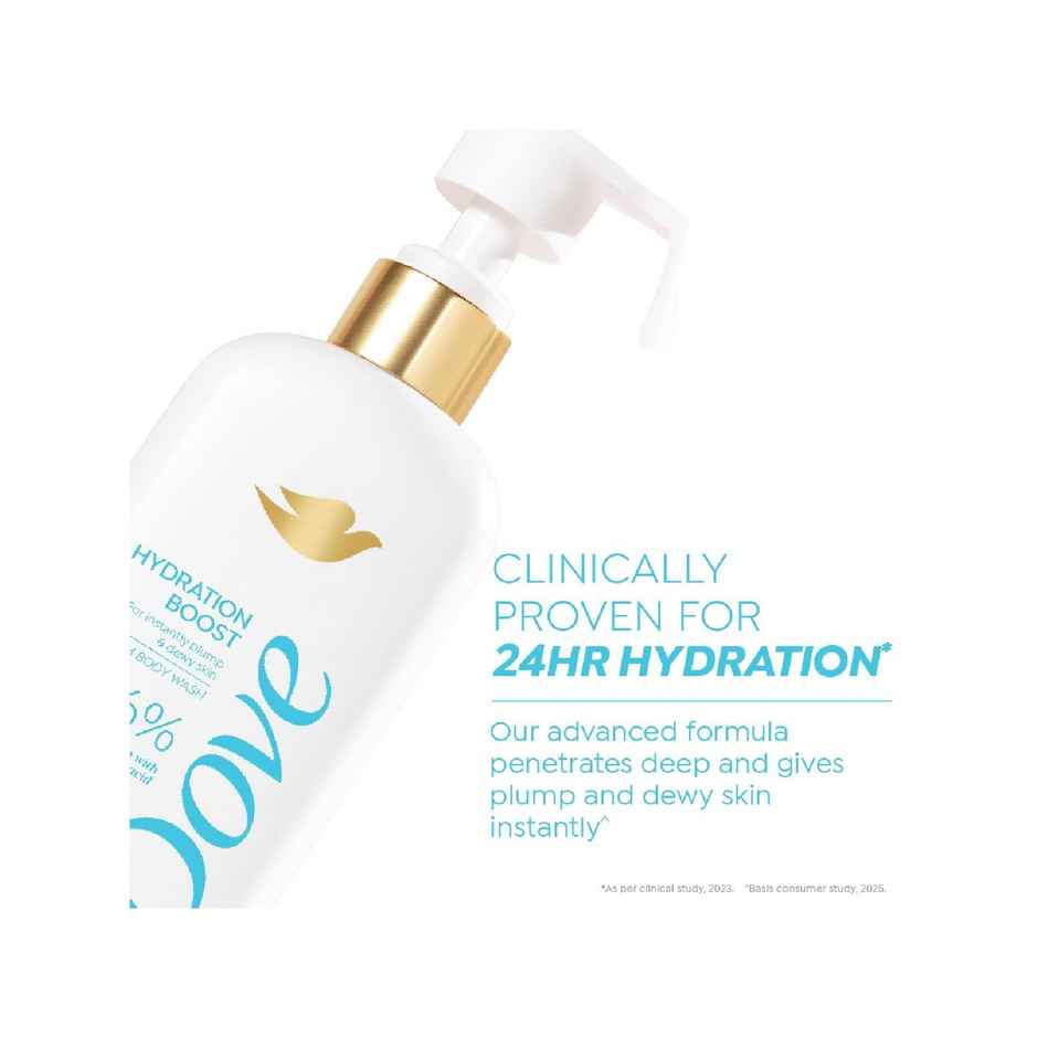 Dove 6% Hydrating Serum With Hyaluronic Acid Hydration Boost Bodywash