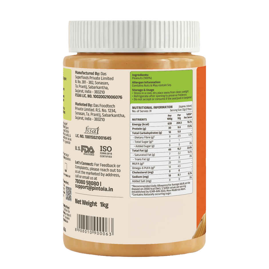 Pintola All Natural Peanut Butter Creamy