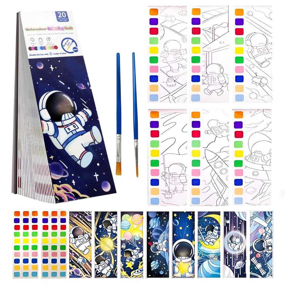 Toyshine Painting & Drawing Book with Brush DIY Art Kit for Kids
