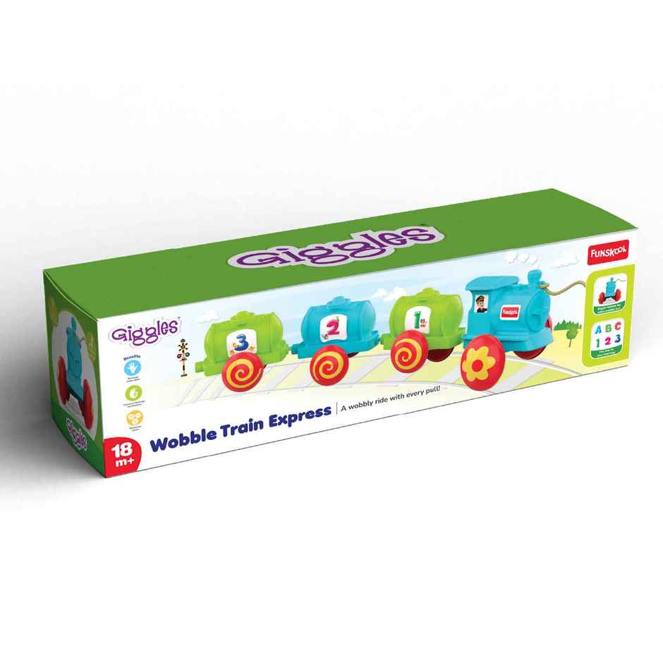 Giggles Funskool Wobble Train Express Pull Along Toy