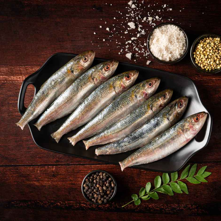 Relish Sardine Whole And Cleaned | Energy - 250 kcal | Protein - 22 g / 100 g