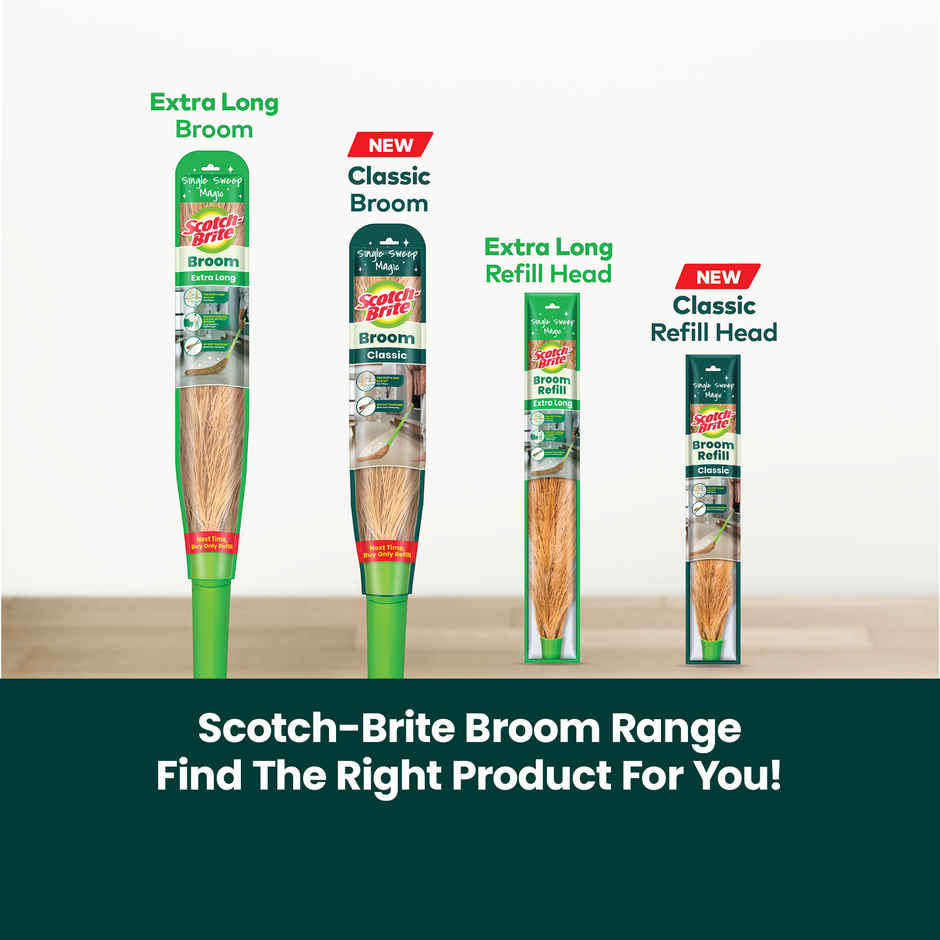 Scotch-Brite Classic No Dust Broom | Regular Size | 44.5 in