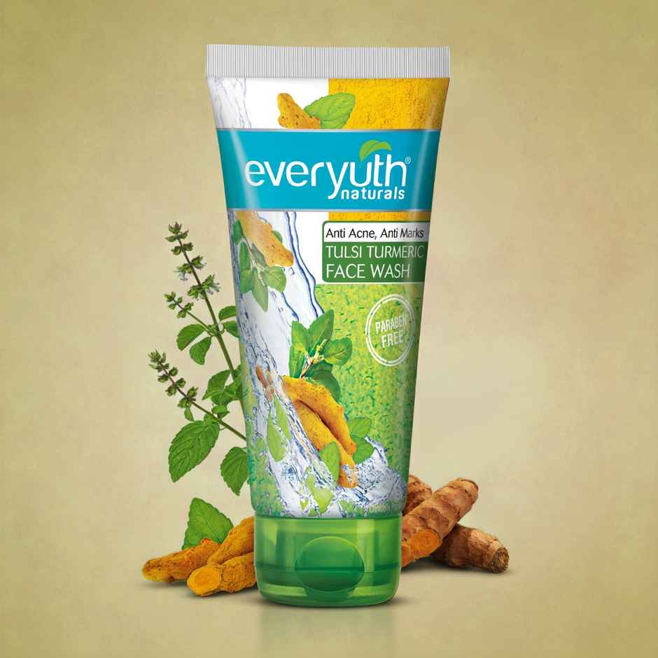 Everyuth Naturals Tulsi Turmeric Face Wash - Anti Acne, Anti Marks