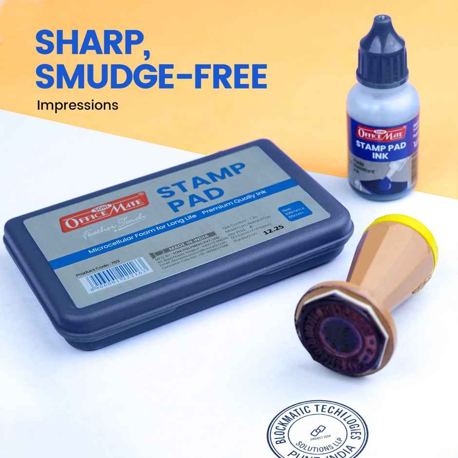 Soni OfficeMate Stamp Pad Violet Medium