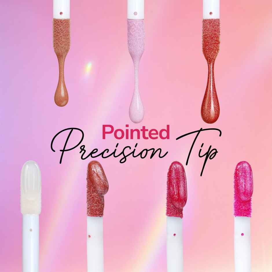 Mila Beaute Star Girl Shimmer Lip Gloss Plumping Hydrating With Peptides Collagen Prism