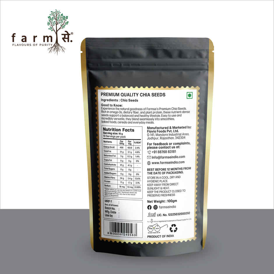 Farmse Chia Seeds Raw