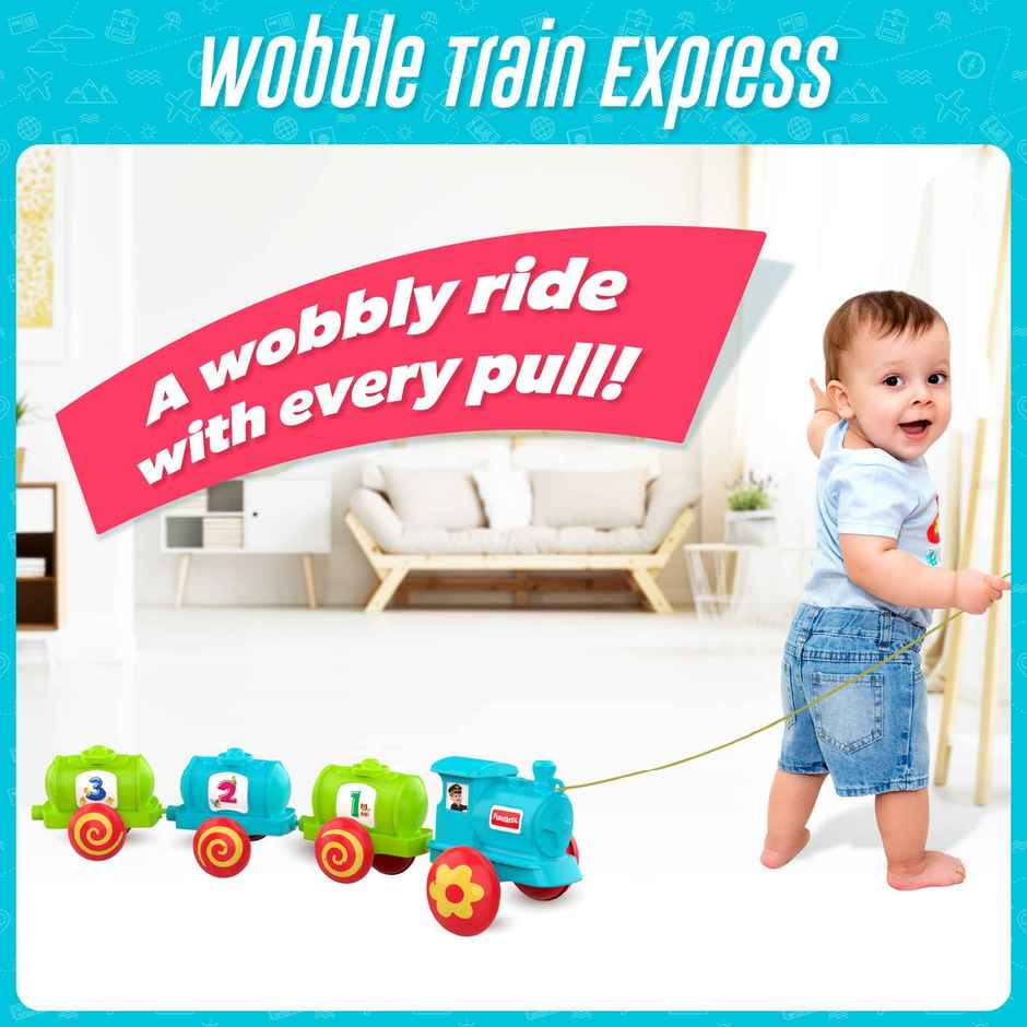 Giggles Funskool Wobble Train Express Pull Along Toy