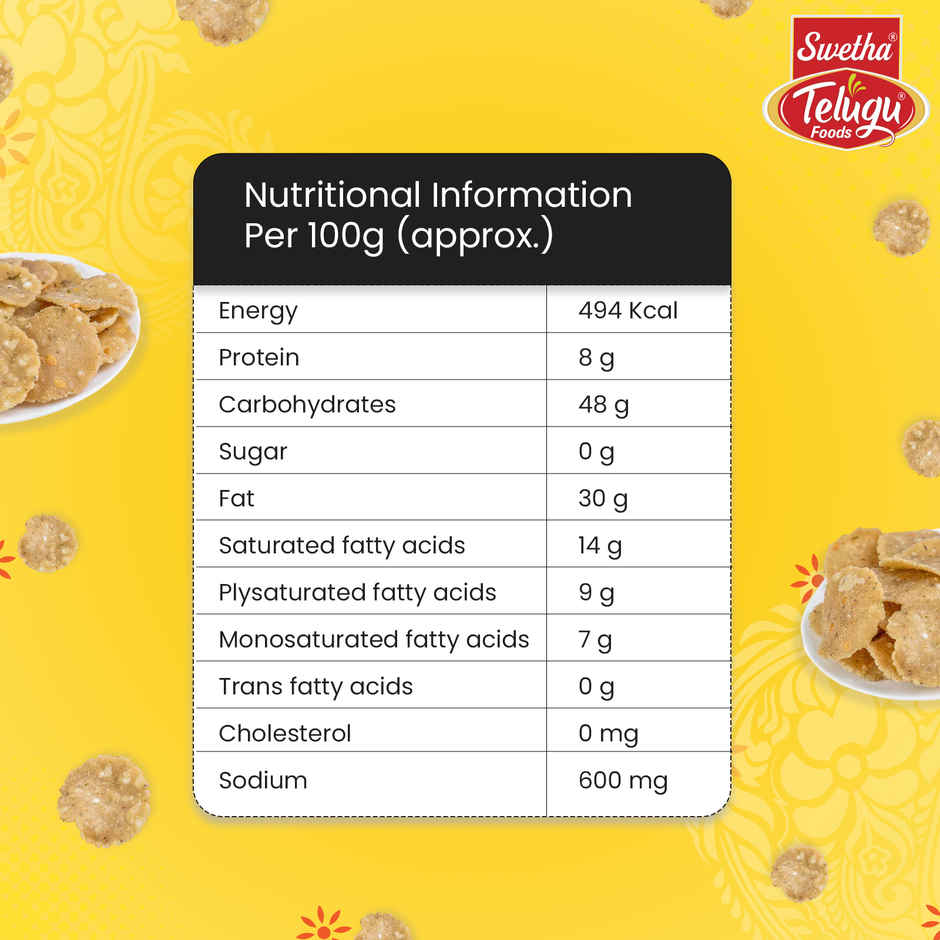 Swetha Telugu FOODs Chekkalu Pouch