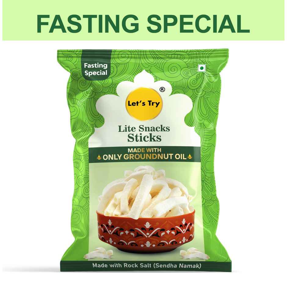 Let's Try Lite Snacks Sticks | Vrat | Fasting Chips Combo