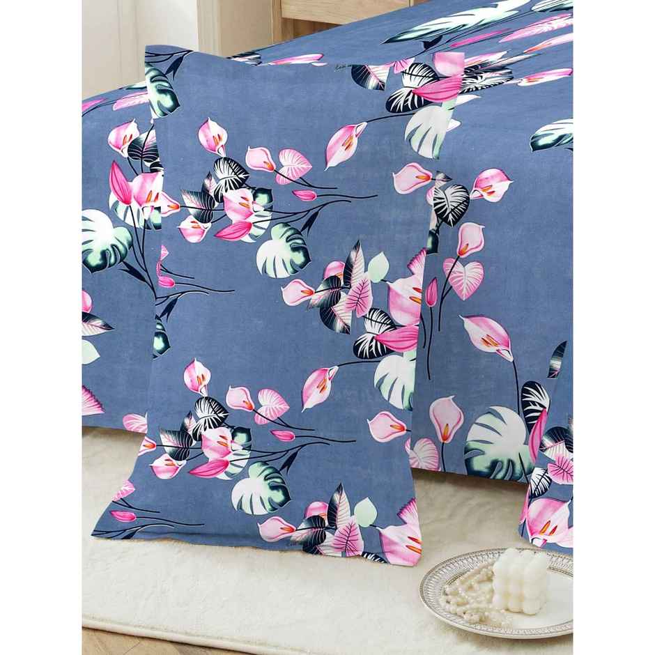Dream Living Double Bedsheet Set | Blue 210 x 220 cm