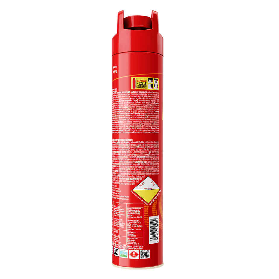Hit Crawling Cockroach Killer Spray with Deep-Reach Nozzle