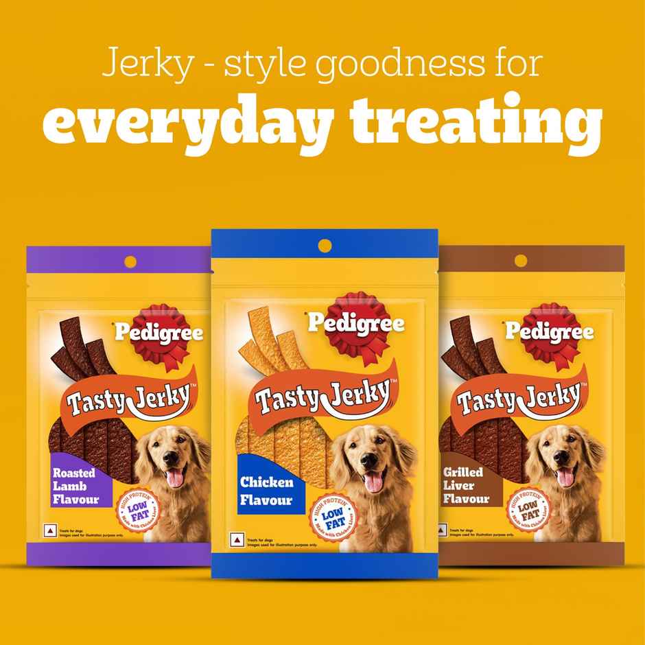 Pedigree Adult Tasty Jerky Grilled Liver Flavour Dog Treat Combo