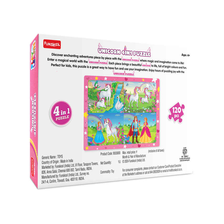 Funskool Unicorn 4 In 1 Puzzle 9555800