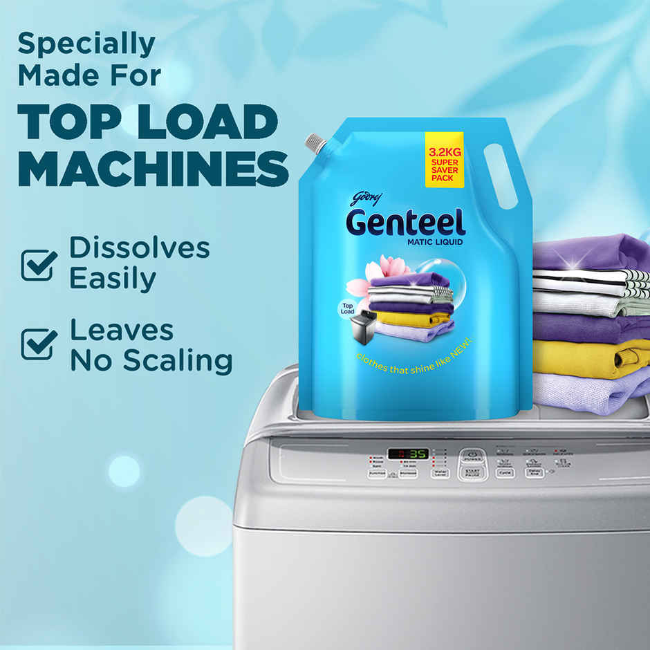 Godrej Genteel Matic Top Load Detergent Liquid Refill Pouch