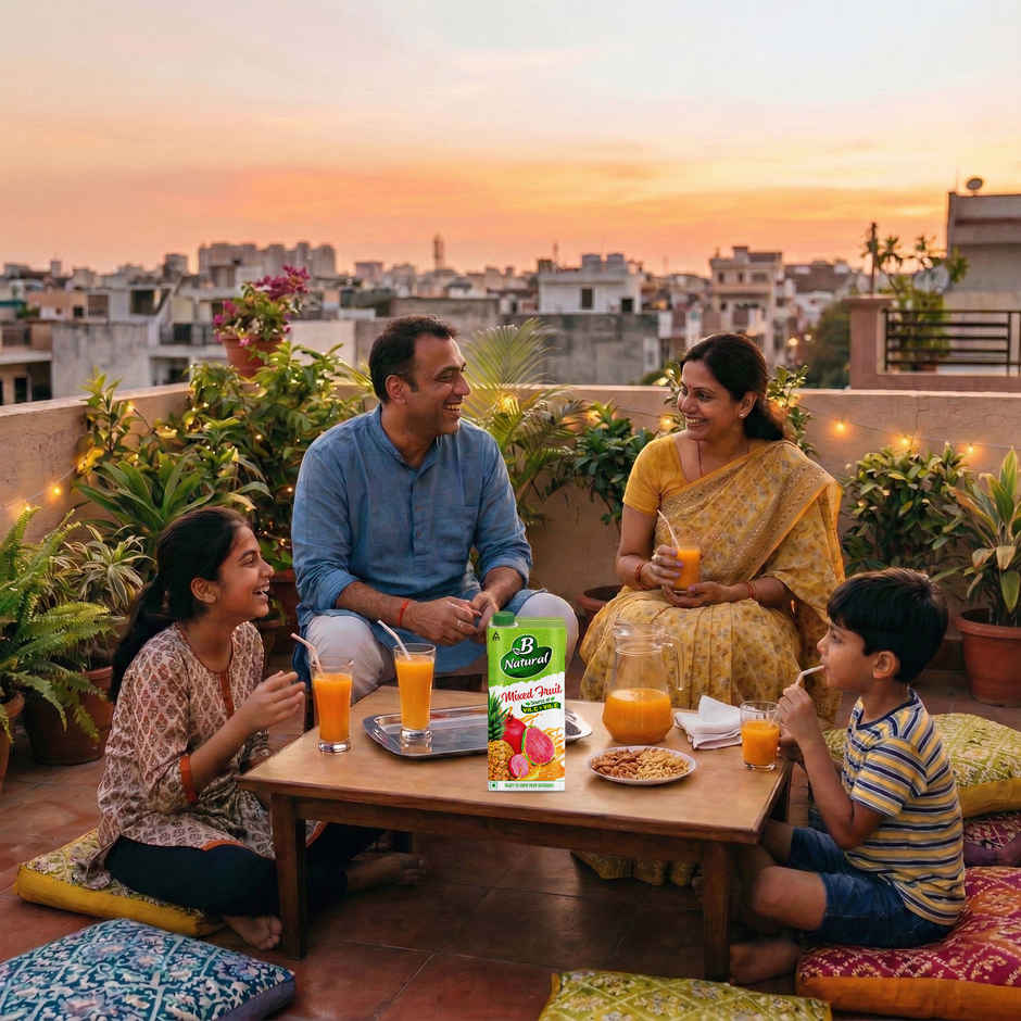 B Natural Mixed Fruit Juice, Rich in Vitamin C & E