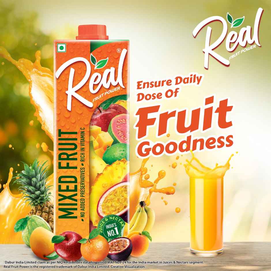 Dabur Real Mixed Fruit Juice | Fruity & Convenient