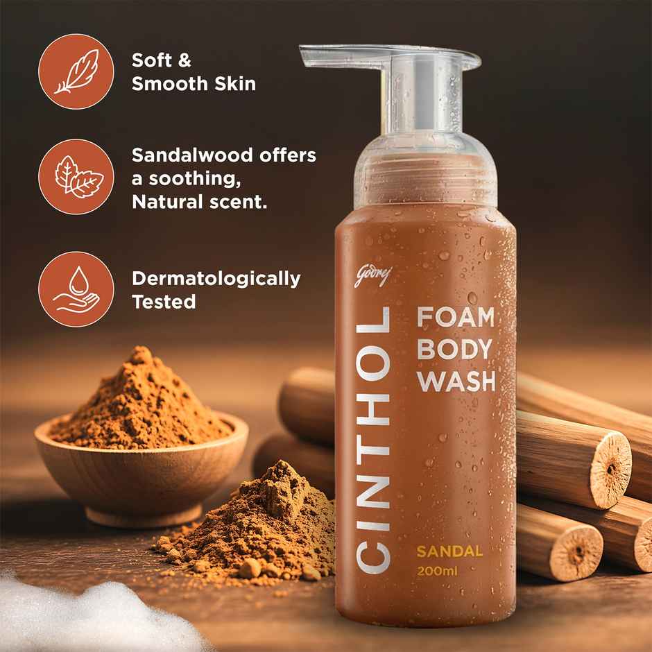 Cinthol Sandal Foam Body Wash | Suitable for All Skin Types