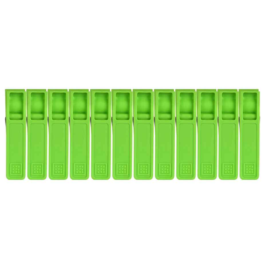 Sinco Elita Cloth Clips / Cloth Pegs - Pack of 1 (12 Pieces) - Green