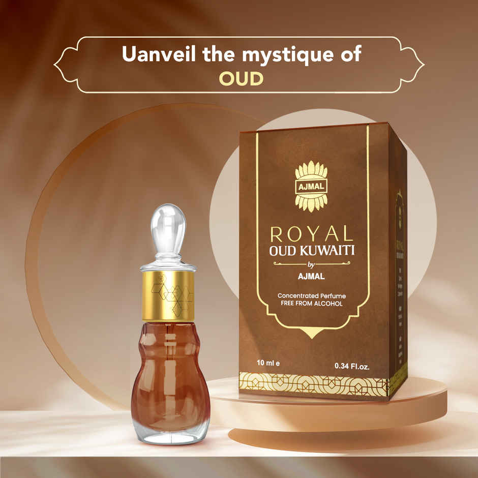 Ajmal Royal Oud Kuwaiti Attar Perfume Oil | Rich Concentrated Long Lasting Aroma