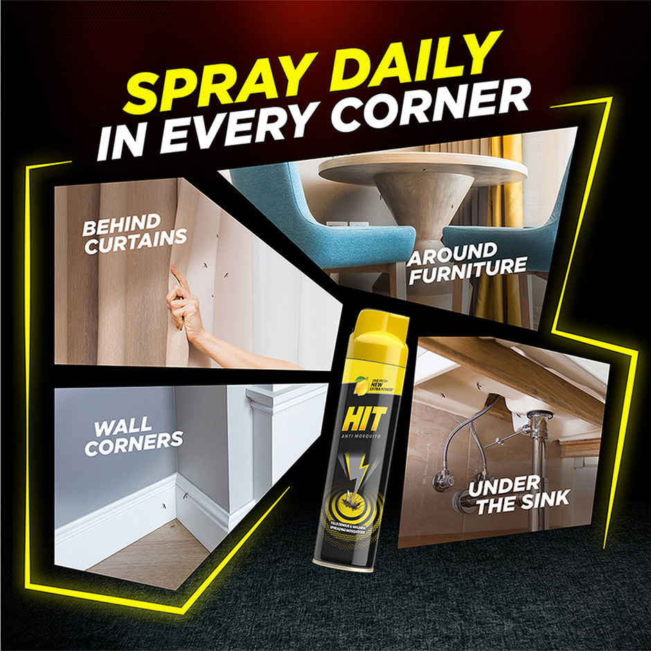 Hit Lime Fragrance Flying Insect & Mosquito Repellent Spray Combo