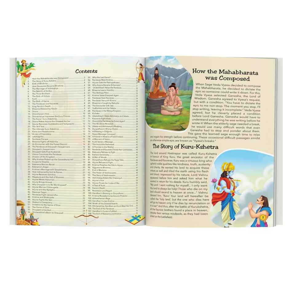 108 Mahabharata Stories for Children | Illustrated | | Story Book for Kids | Epic of India