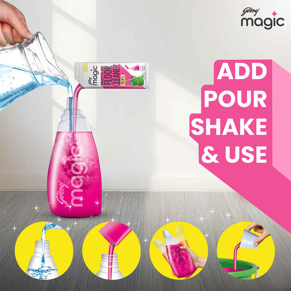 Godrej Magic Lavender Ready To Mix Floor Cleaner Refill Pack Combo