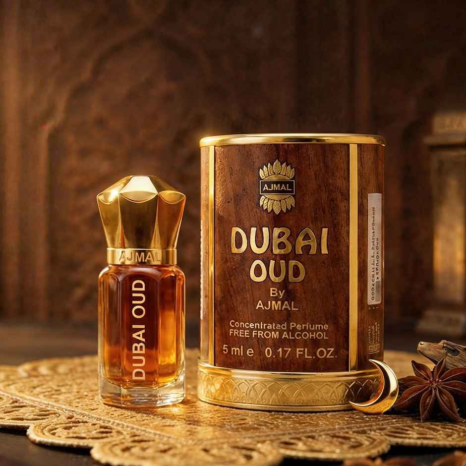 Ajmal Dubai Oud Attar Long Lasting Alcohol Free Perfume Oil for Men & Women
