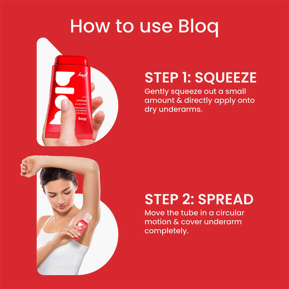 Godrej Bloq Underarm Sweat & Odour Control Deo Citrus | Antiperspirant Stick