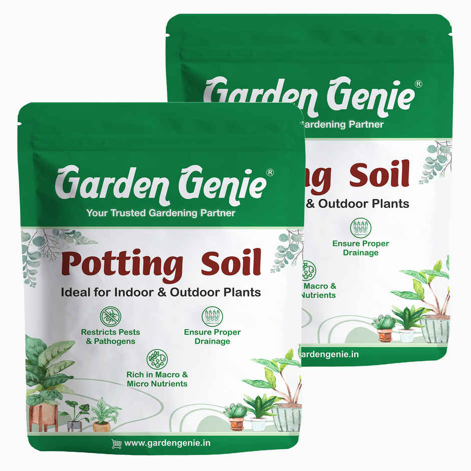 Garden Genie Potting Soil Mix | Organic Soil-less Potting Mix Gardening Soil for Plant Pots