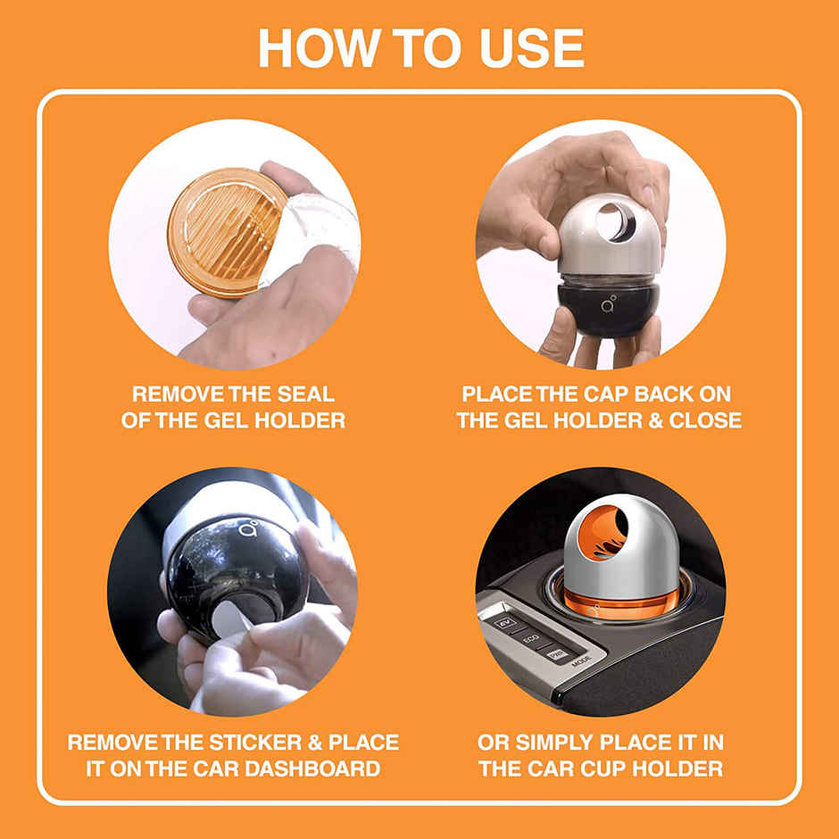 Godrej Aer Twist Car Air Freshener Gel Car Accessories Bright Tangy Delight