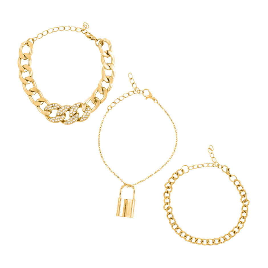 Joker & Witch Infinity Pool Gold Bracelet