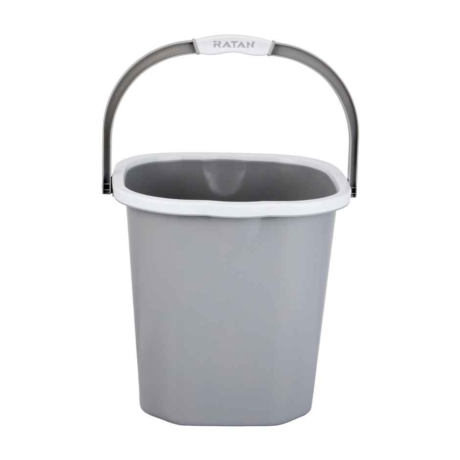 Ratan Plasticware Premia Bucket (25L X 1) - Diaso Grey|Light Weight And Easy To Carry