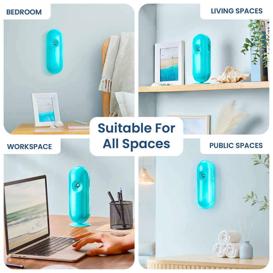 Godrej Aer Matic Cool Surf Blue Automatic Room Fresheners | Kit (Machine + 1 Refill)