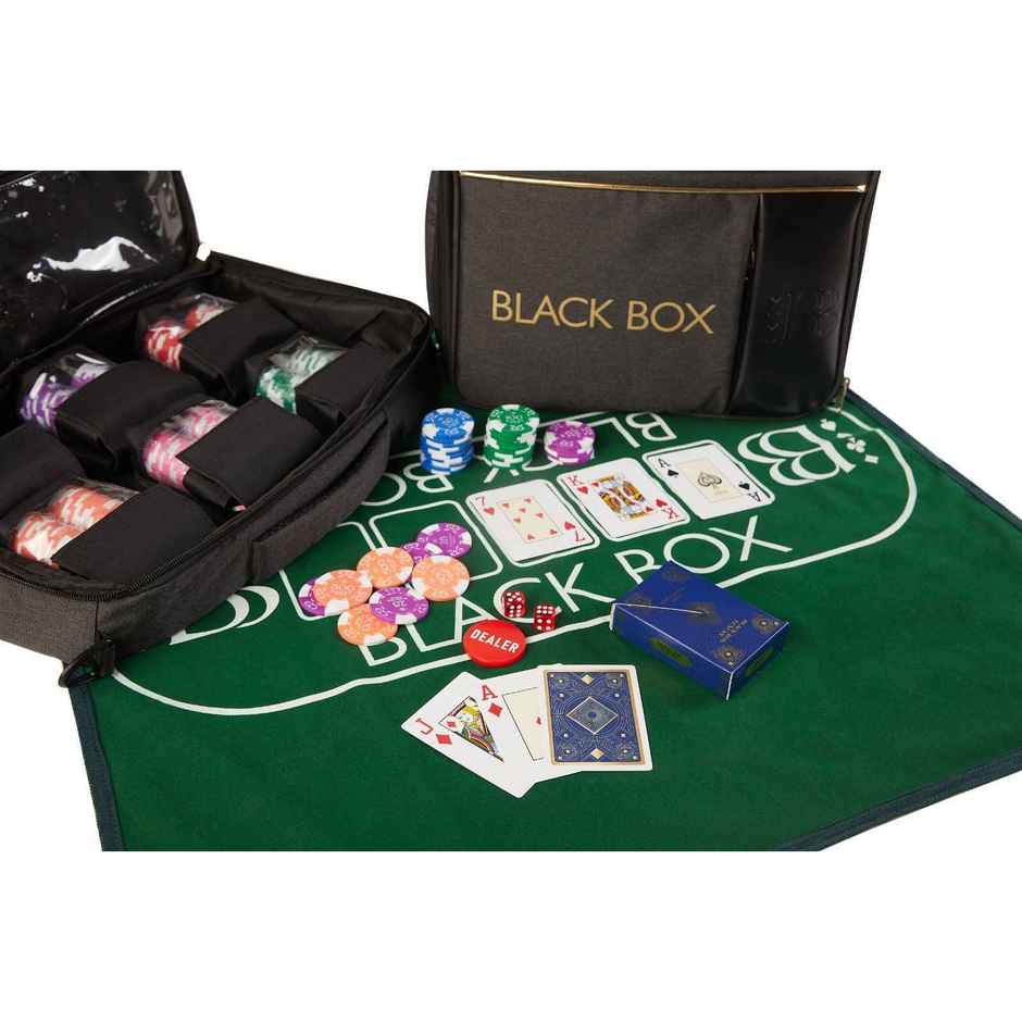 Parksons Box Poker Set | Black - 300 Chips
