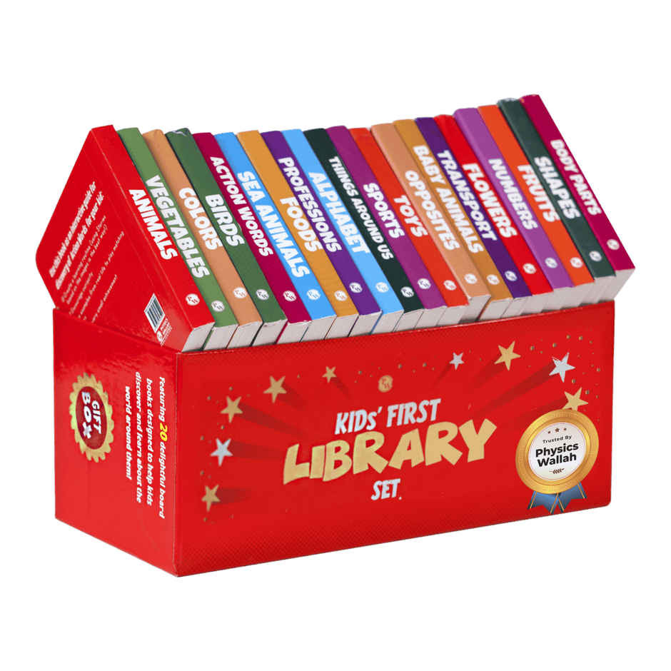 Kids' First Library Box Set Of 20 Board Books L Gift Set For Kids