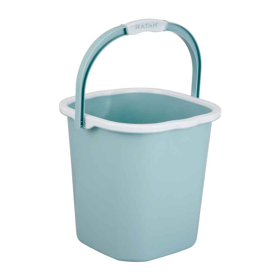 Ratan Plasticware Premia Bucket (18L X 1) - Mint|Light Weight And Easy To Carry