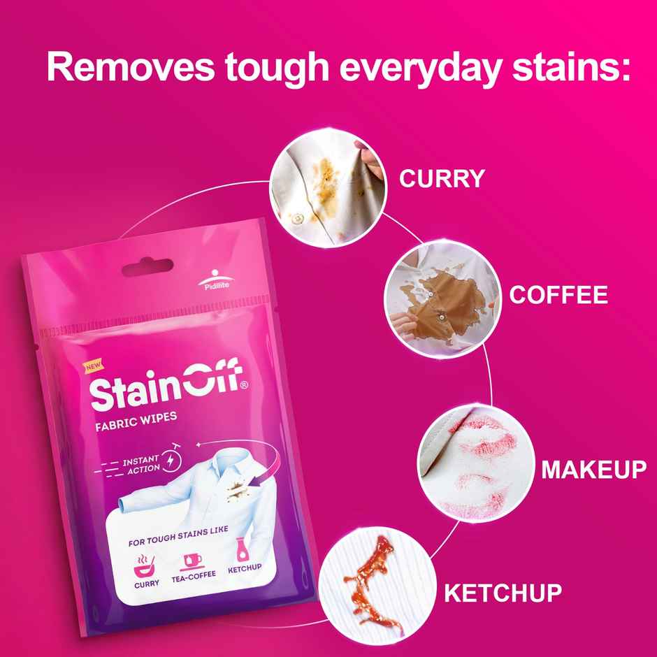 Pidilite Stainoff Stain Remover Wipes