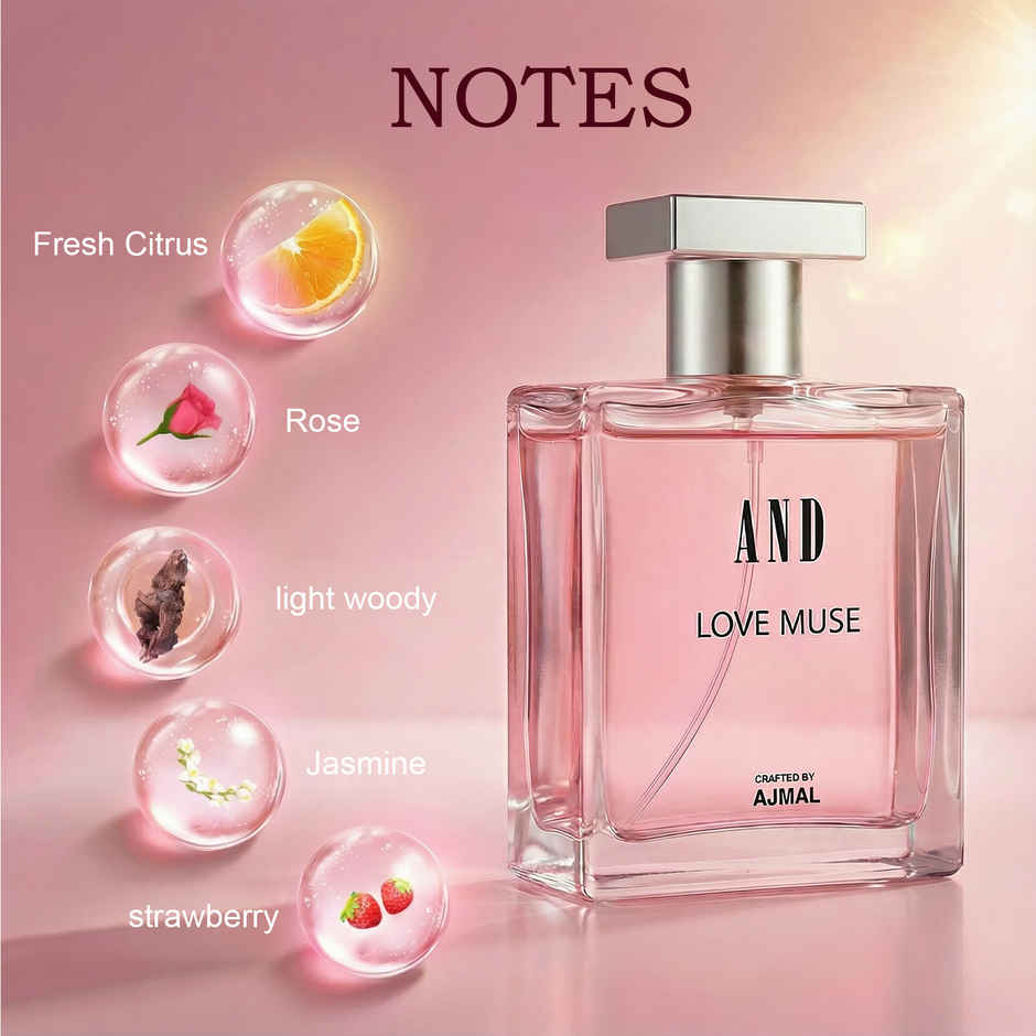 Ajmal Love Muse Eau De Perfume | Long Lasting Scent Spray Gift For Women