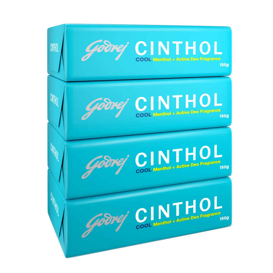 Cinthol Cool Bath Soap - Grade 1 Soap - For All Skin Types
