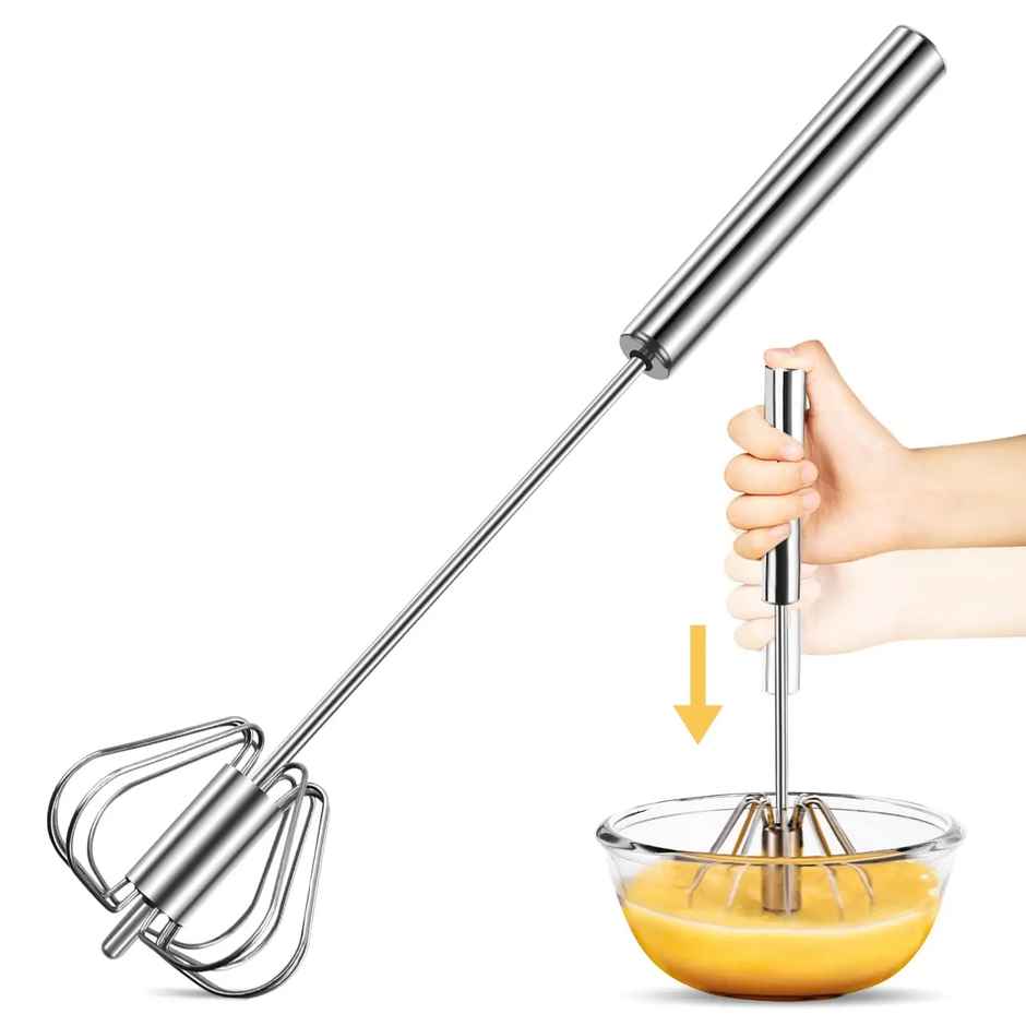 Kuber Industries Automatic Steel Hand Blender for Coffee | Soup | and More