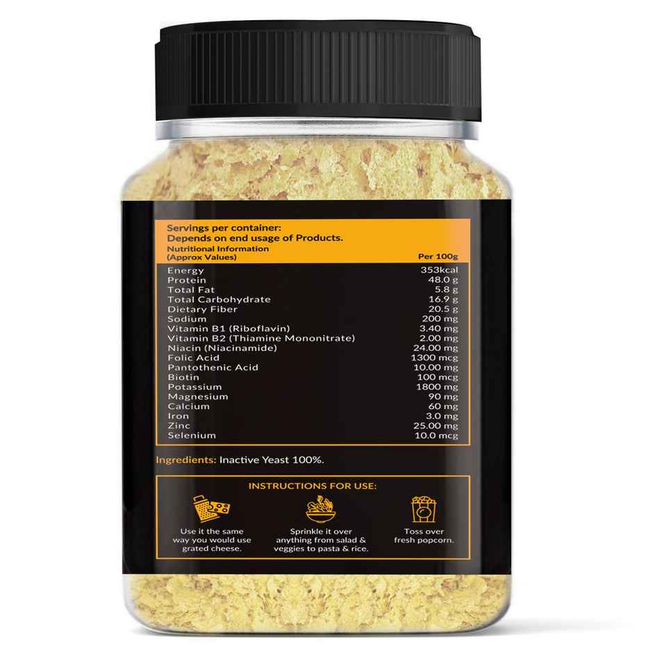 5:15PM Nutritional Yeast Flakes Unfortified 100g | Gluten Free and Vegan Yeast Seasoning