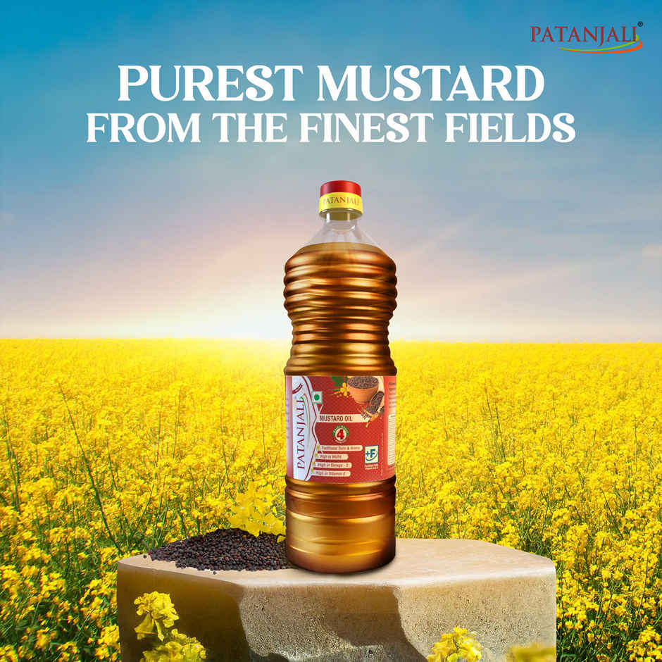 Patanjali Kachi Ghani (Cold Pressed) Mustard Oil - Sarson Ka Tel