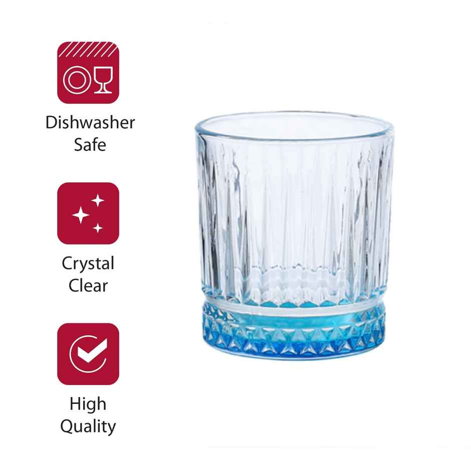 Dubai Whisky Coloured Glass | Skb3173 | Set of 6 Pcs | 330 ml | Sanjeev Kapoor