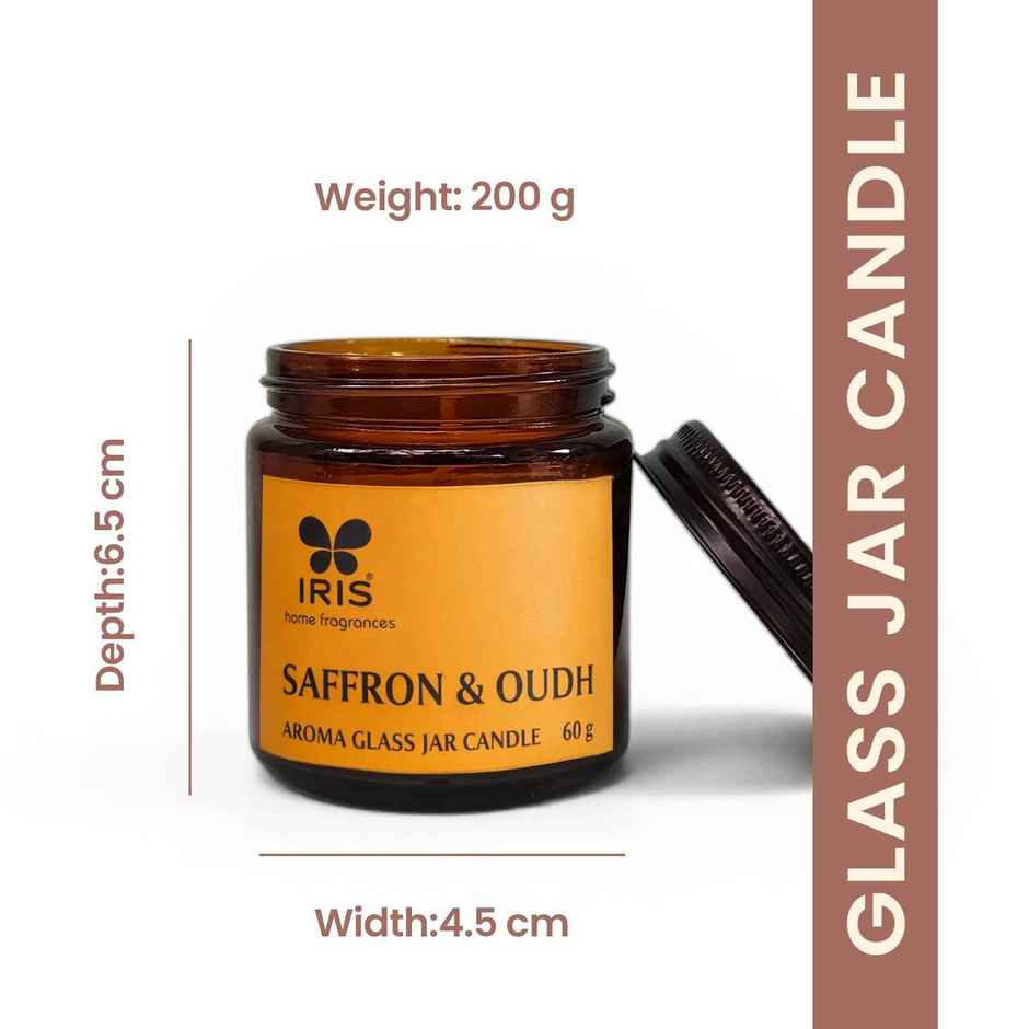 IRIS Aroma Glass Jar Candle | Assorted Fragrance