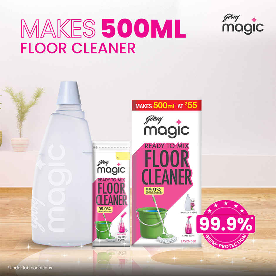 Godrej Magic Lavender Ready To Mix Floor Cleaner Refill Pack Combo