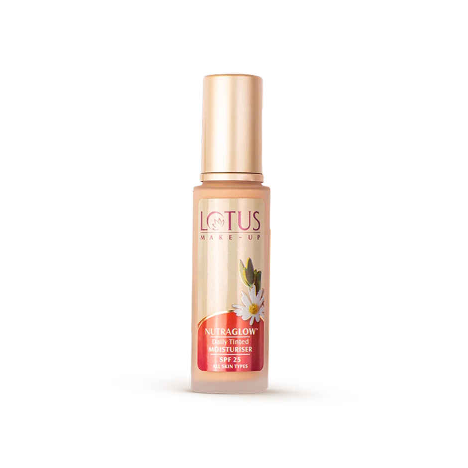 Lotus Make-Up Nutraglow Daily Tinted Moisturiser Fresh Ivory | SPF 25 | Evens Skin Tone