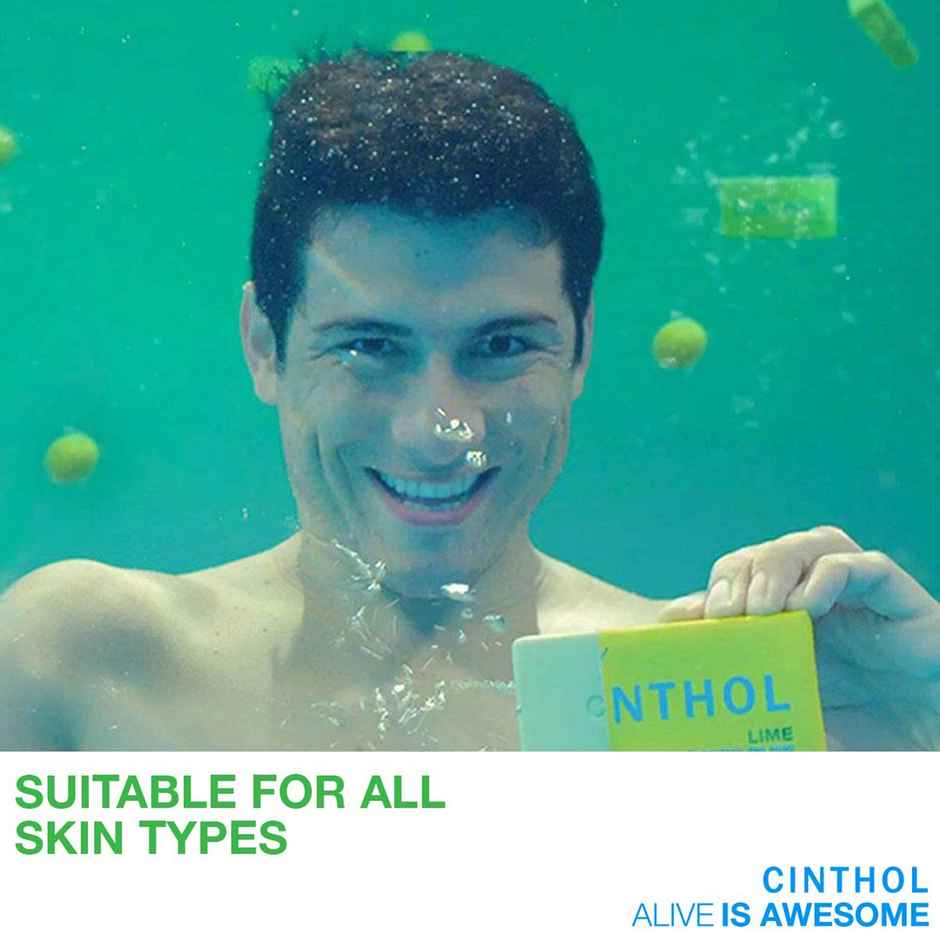 Cinthol Lime Bath Soap - 99.9% Germ Protection